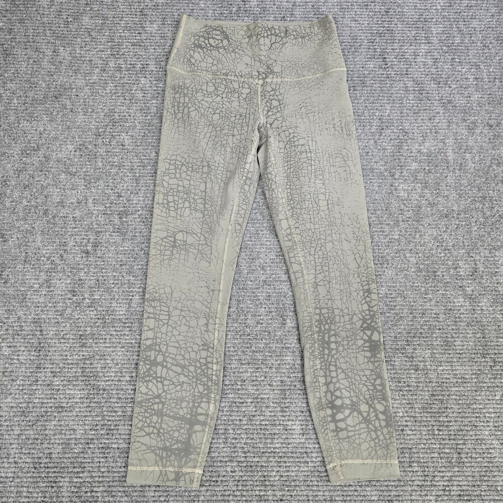 Lululemon Wunder Train 6 High Rise Crop Womens Thread Dye Rover Black LW5CDFA